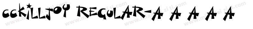 CCKillJoy Regular字体转换